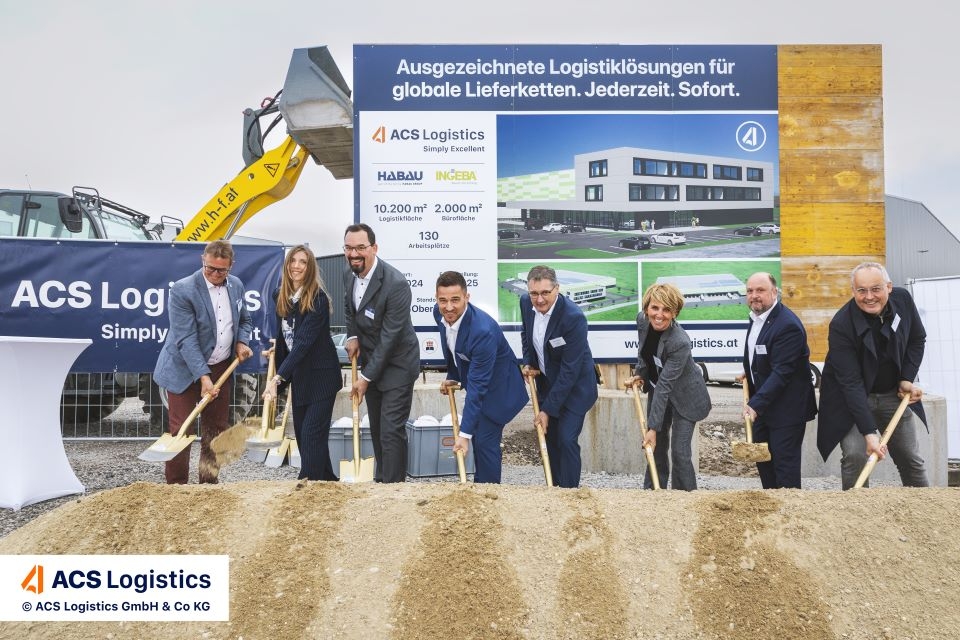 Die Powerregion-Gemeinde Asten freut sich über den Spatenstich von ACS Logistics